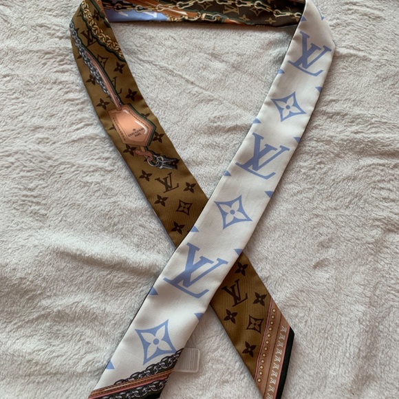 NEW LOUIS VUITTON BLUE & WHITE ULTIMATE MONOGRAM BB BANDEAU -  M76676 - Picture 13 of 14